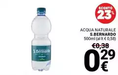 S. bernardo - Acqua Naturale S. bernardo - Acqua Naturale