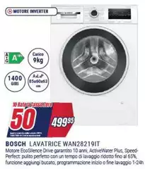 Bosch - Lavatrice WAN28219IT Bosch - Lavatrice WAN28219IT