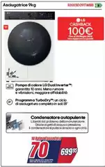 LG - Asciugatrice 9kg RBX5009TWBB 9K Ultra HD Laser A Micro-usb