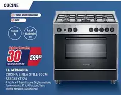 La Germania Cucina Linea Stile 80cm S85CG1021T/24 La Germania Cucina Linea Stile 80cm S85CG1021T/24