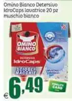 Omino Bianco - Detersivo Idrocaps Lavatrice 20 Pz Muschio Bianco Omino Bianco - Detersivo Idrocaps Lavatrice 20 Pz Muschio Bianco