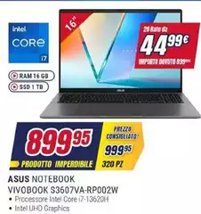 Asus - Notebook Vivobook S3607va-rp002w