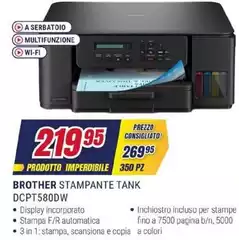 Brother - Stampante Tank DCPt580dw Brother - Stampante Tank DCPt580dw