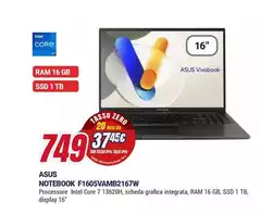 Asus - Notebook F1605vamb2167w