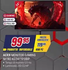 Acer - Monitor Gaming Nitro Kg24tlyp3bip Acer - Monitor Gaming Nitro Kg24tlyp3bip