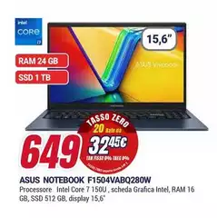 Asus - Notebook F1504VABQ280W