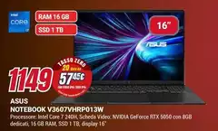 Asus - Notebook V3607vhrp013w