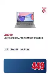 Lenovo - IdeaPad Slim 3 Notebook IDEAP3D 512 GB