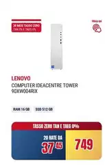 Lenovo - Computter Ideacentre Tower 90xw004rix