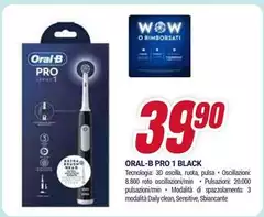 Oral b - Pro 1 Black Oral b - Pro 1 Black