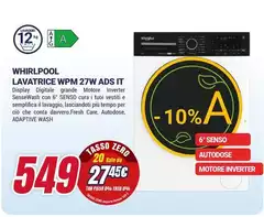 Whirlpool - Lavatrice WPM 27W AdS IT Whirlpool - Lavatrice WPM 27W AdS IT