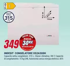 Indesit - Congelatore Os2a300h Indesit - Congelatore Os2a300h