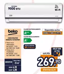 Beko - Condizionatore Monosplit KITBIHPR09