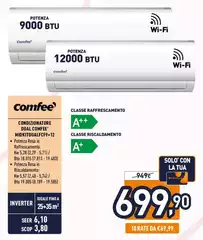 Comfeè - Condizionatore Dual MIDKITDUALFCF9+12
