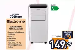 Electroline - Climatizzatore Portatile CLE7202