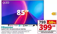 Hisense - Qled Tv 85" 4K Qled Display 85E79Q Hisense - Qled Tv 85" 4K Qled Display 85E79Q