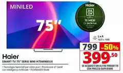 Haier - Smart Tv 75" Serie M90 H75M90EUX Haier - Smart Tv 75" Serie M90 H75M90EUX