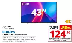 Philips - Smart Tv 43" Uhd 43PUS7000 Philips - Smart Tv 43" Uhd 43PUS7000