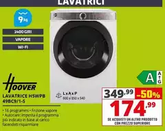 Hoover - Lavatrice H5WPB 49BC9/1-S Hoover - Lavatrice H5WPB 49BC9/1-S