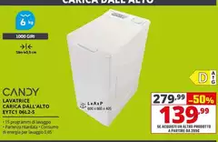 Candy - Lavatrice Carica Dall'alto EYTC1 06L2-S Candy - Lavatrice Carica Dall'alto EYTC1 06L2-S