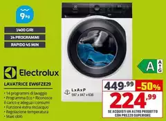 Electrolux - Lavatrice EW6FZE29 Electrolux - Lavatrice EW6FZE29