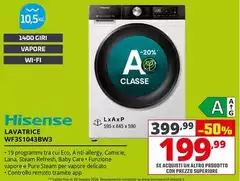 Hisense - Lavatrice WF3S1043BW3 Hisense - Lavatrice WF3S1043BW3