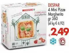 Despar - 4 Mini Pizze Margherita