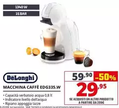 De Longhi - Macchina Caffè EDG335.W De Longhi - Macchina Caffè EDG335.W
