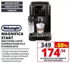 De Longhi - Magnifica Start Macchina Caffè Superautomatica ECAM220.60.B De Longhi - Magnifica Start Macchina Caffè Superautomatica ECAM220.60.B