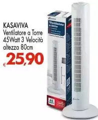 Kasaviva - Vasaviva Ventilatore A Torre 3 Velocità Altezza