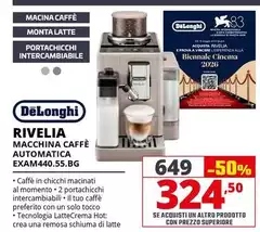 De Longhi - Rivelia Macchina Caffè Automatica EXAM440.55.BG De Longhi - Rivelia Macchina Caffè Automatica EXAM440.55.BG
