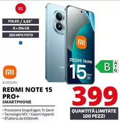 Xiaomi - Redmi Note 15 Pro+ Smartphone Xiaomi - Redmi Note 15 Pro+ Smartphone