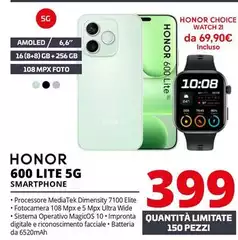 Honor - 600 Lite 5G Smartphone Honor - 600 Lite 5G Smartphone