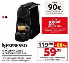 Nespresso - Macchina Caffè A Capsule EN85.B/R Nespresso - Macchina Caffè A Capsule EN85.B/R