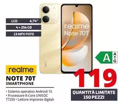 Realme - Note 70T Smartphone Realme - Note 70T Smartphone