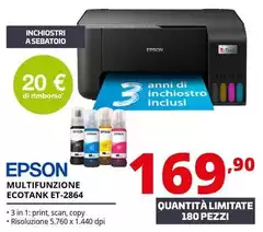 Epson - Multifunzione EcoTank ET-2864