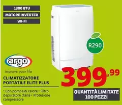 Argo - Climatizzatore Portatile Elite Plus