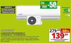 Comfeè - Climatizzatore Monosplit CF-CFW12A IU + CF-CFW12A OU