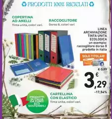 Linea -  Archivizione Tinta Unita Ecologica