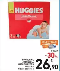 Huggies - Pannolini, Mutandina Little Movers Huggies - Pannolini, Mutandina Little Movers