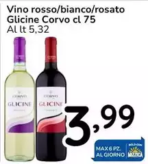 Corvo - Vino Rosso/Bianco/Rosato Glicine Corvo - Vino Rosso/Bianco/Rosato Glicine