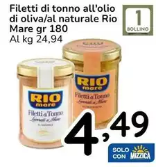 Rio Mare - Filetti Di Tonno All'Olio Di Oliva/Al Naturale