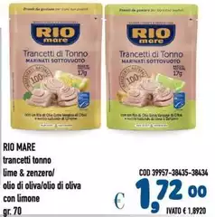 Rio Mare - Trancetti Tonno Lime & Zenzero Rio Mare - Trancetti Tonno Lime & Zenzero