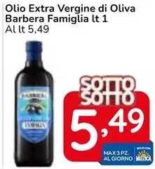 Barbera - Olio Extra Vergine Di Oliva Famiglia Barbera - Olio Extra Vergine Di Oliva Famiglia