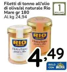 Rio Mare - Filetti Di Tonno All'Olio Di Oliva/Al Naturale
