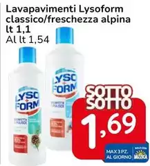 Lysoform - Lavapavimenti Classico/ Freschezza Alpina