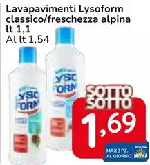 Lysoform - Lavapavimenti Classico/ Freschezza Alpina