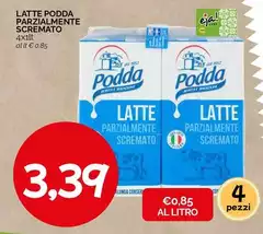 Podda - Latte Parzialmente Scremato Podda - Latte Parzialmente Scremato