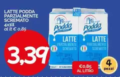 Podda - Latte Parzialmente Scremato Podda - Latte Parzialmente Scremato