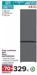 Akai - Frigo Combinato Silver Akai - Frigo Combinato Silver